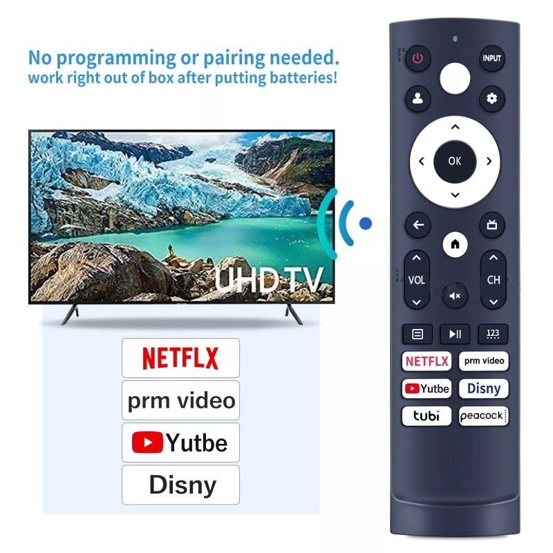 For Hisense IR Remote for Hisense Google TV 43A65K 50A65K