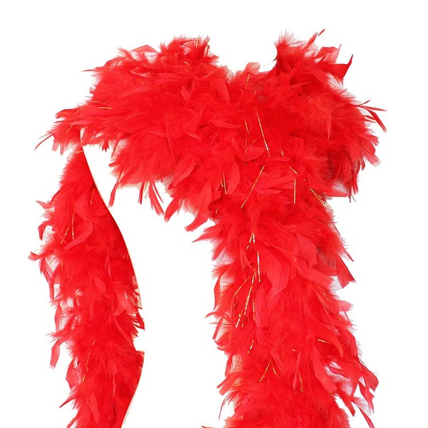 65g 72" Turkey Chandelle Feather Boas, Over 80 Colors &
