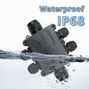 MAKERELE Junction Box Outdoor Waterproof IP68 6Way Open Splice Junction
