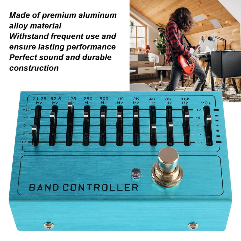 Instrument Band Controller Guitar Tone Preamplifier 10 Bands EQ Independent