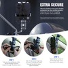 KAPARNER Motorcycle Phone Clip Kit, for 8-10mm Screw/Mirror Install, Anti-Theft