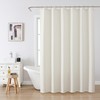 Waffle Weave Shower Curtain with Stainless Steel Hooks - 230