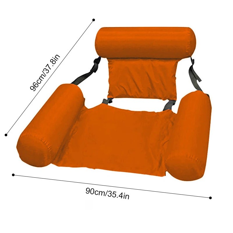 Inflatable Pool Lounger for Adults – Foldable Floating Chair with
