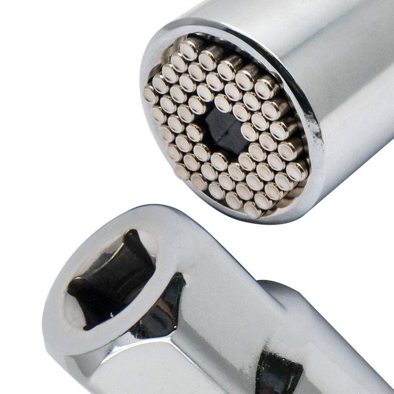 BE-TOOL Socket Wrench Universal Socket Set Drill Adapter Self Adjusting