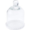 Weddingstar Inc. Mini W/White Base Glass Bell Jar, 3'' x