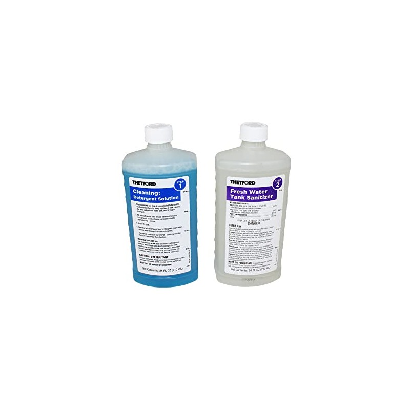 Thetford Fresh Water Tank Sanitizer Detergent and Sanitizer Treatment, 2