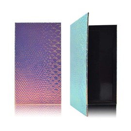 Empty Eyeshadow Box, Empty Magnetic Palette for Eyeshadow, Mermaid Empty Eyeshadow Box for DIY Tool, Highlighter/Blush/Baked Powder/Foundation (L)
