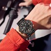 findtime Relojes para Hombres Watches for Men Orange Mens Watches