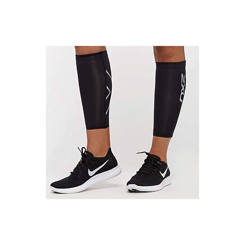 [2XU] Two Times You Unisex Compression Calf Guard Black (BLK/BLK)