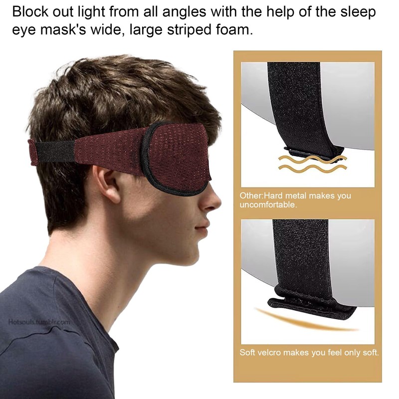 YOUNG WIND Blackout Eye Mask,Stereoscopic 3D Eye Mask Blackout Design,a