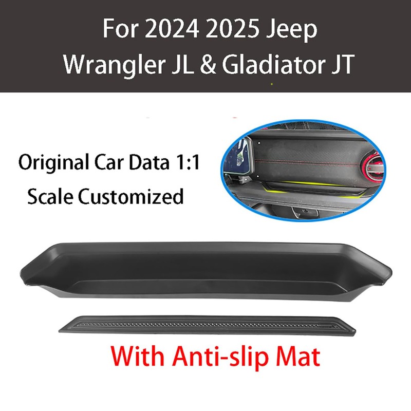 LIUQING JL GrabTray Passenger Storage Tray Organizer for Jeep Wrangler