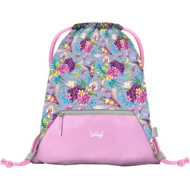 Baagl Gym Bag for Girls - Waterproof Shoe Bag for Children - School and Nursery Sports Bag, Sports Bag, hummingbird