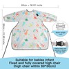 PewinGo Baby Bib with Sleeves Attaches to Your High Chair,