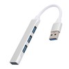 QANYEGN 4 Port USB3.0 Hub, Aluminum Alloy USB Splitter, USB