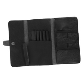 Gatuida 1Pc Leather Portable Barber Scissors Case Lightweight Hair Styling Tools Bag for Professional Hairdressers and Home Use Durable Organizer for Scissor Storage and Travel