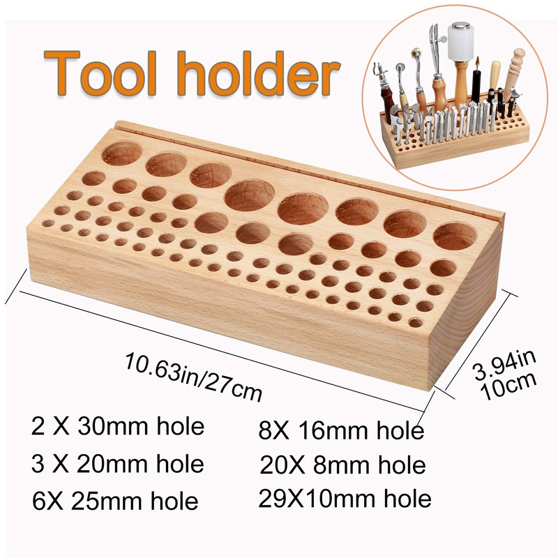 Jupean 458 Pieces Leather Tools, Leather Working Tools, Leathercraft Tools