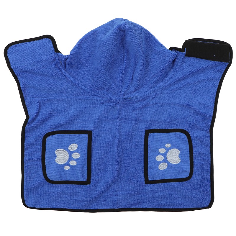 Dog Towel Strong Absorbent Quick Drying Hand Pockets Design Hooded