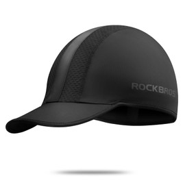 ROCKBROS Cycling Cap with Brim, Summer Inner Cap, Cooling Helmet, Inner Cap, Sun Protection, Sweat Absorbent, Quick Drying, Breathable, Cooling Cap, Stretchable, UPF50+, Outdoor Events, Cycling,