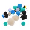 BUGUUYO 20pcs Detail Polishing Sponge Set Cone Shaped Buffing Heads