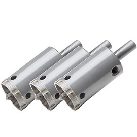 Delta Diamond Blazer Pro Premium Diamond Hole Saw 1-3/8-inch 3-Pack for Porcelain Tile, Ceramic Tile, Mosiac Glass, Stone, and Other Hard Surfaces, Metal Bonded Bits for Longer Life (1-3/8" 3-Pack)