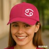 Huuraa Unisex Kappe Krebs Sternzeichen Zeichen Geschenk Pink/White Krebs Mitbringsel