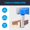 WOBLLMX 8 mm Shank Floor Cleaning Cutter Diameter 25 mm