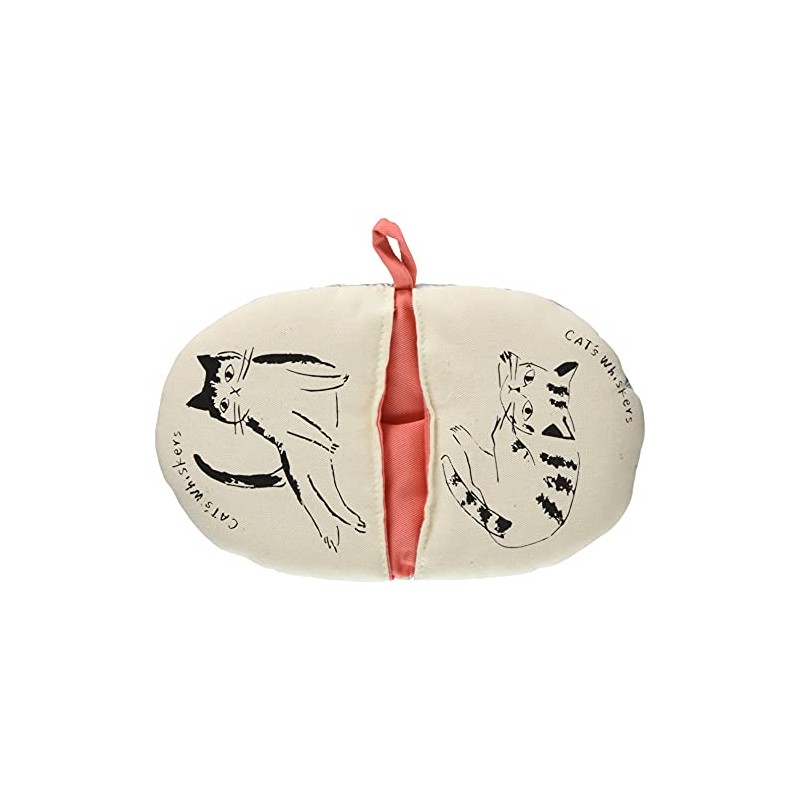 Ippinsha 41565-2 Cat's Whiskers Pot Holder, Pink, 8.3 x 5.1