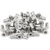 Veda 50 pcs of M6 Threaded Aluminum Rivet Nut Insert