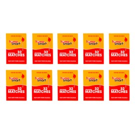 Home Smart Penny Matches Strike on Box (10-Pack; 320-match Sticks)