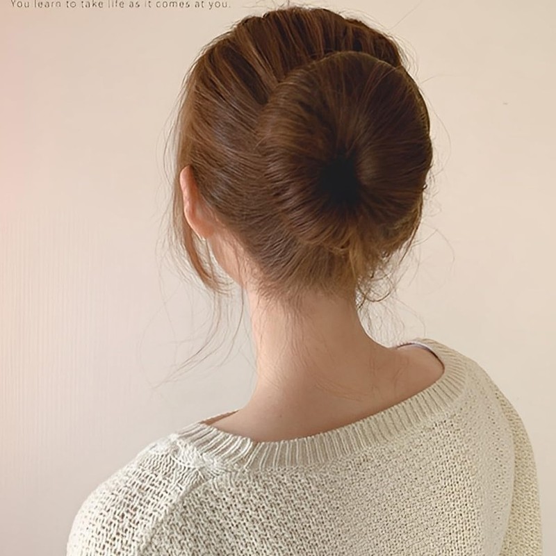 QOCUILC 2 Pack Straight Bun Tools with a Twist Hair