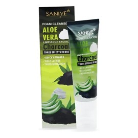 Limpiador Facial Saniye Aloe Vera Y Carbón (1pz)