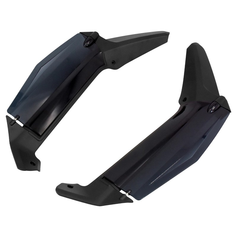YHMTIVTU Adjustable Dark Smoke Air Deflectors Fits For Honda Gold