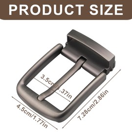 XPEX Belt Buckles for Men Belt Buckle 31 mm to 34 mm Single Prong Square Belt Buckles for Women Men Replacement Leather Belt Buckle Belt Buckle