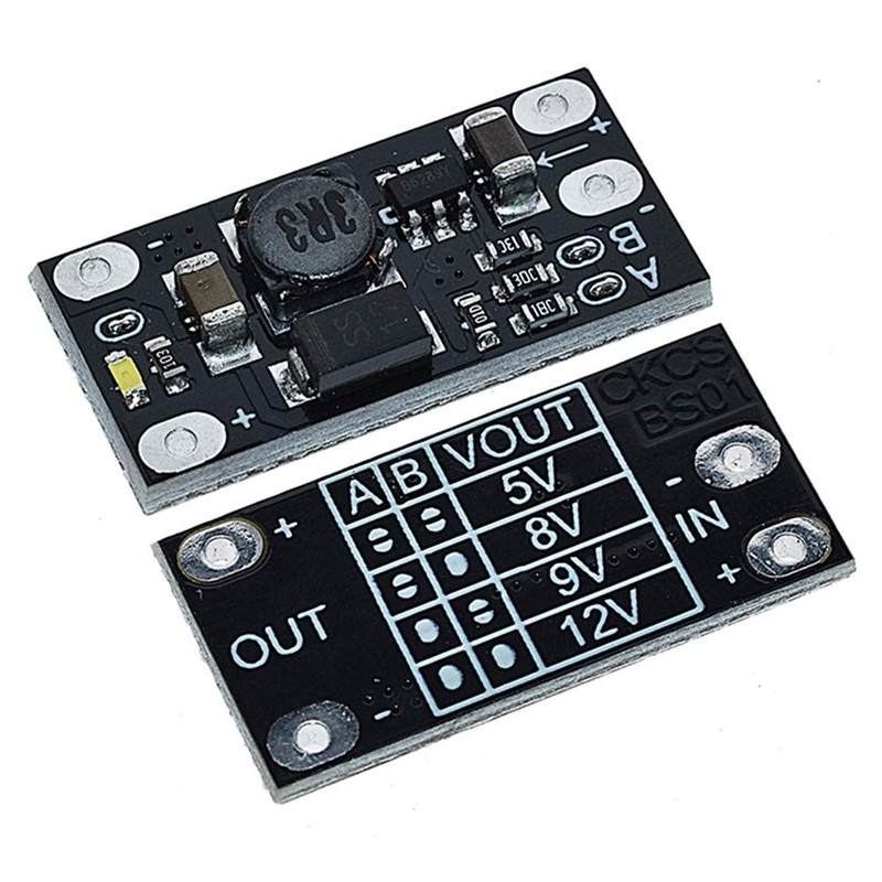ANMBEST 5pcs Mini Boost Module 3.7V-5V 8V 9V 12V Electronic