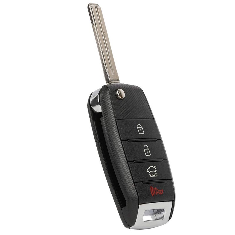 KEYALL 1 Pack 4 Buttons Remote Control Car Key Fob