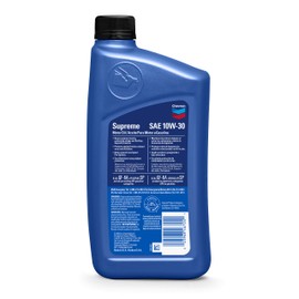 Chevron Supreme (220155719-12PK) 10W-30 Motor Oil - 1 Quart, (Pack of 12)
