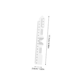 KOMBIUDA Optical Measurement Ruler Pupil Distance Meter Eyeglass Fitting Tool Compact User-friendly Optometry Ruler