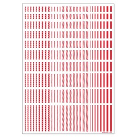 haikyu-pa-tu Line Decal 2 Red Set of 1 Plastic Model Decal lined02 – Red