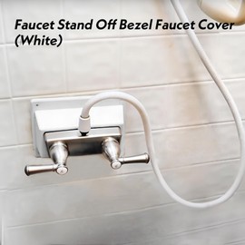 WFXSHparts White Faucet Stand Off Bezel Faucet Cover