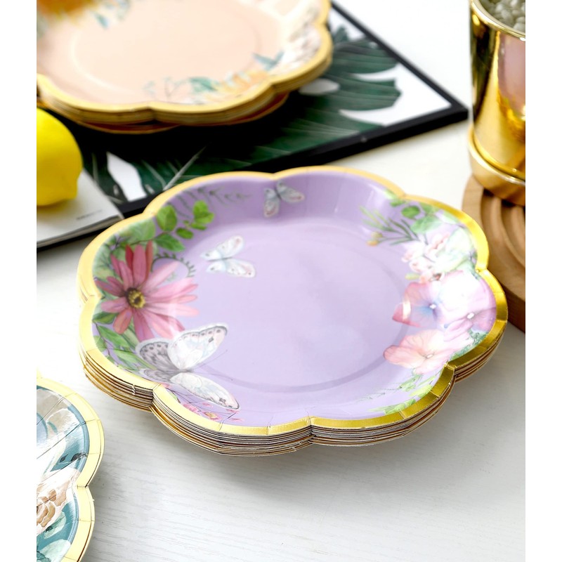 Winoo Design Floral Paper Plates - 48 PK - 9