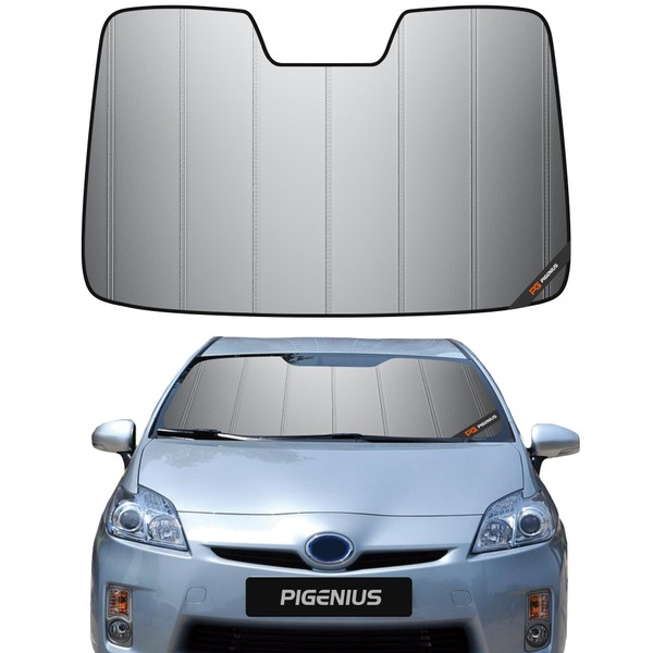 Pigenius Windshield Sun Shade for Toyota Prius-V,2012-2017,Thick Front Windshield Sunshade,6