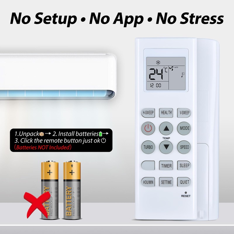 KKG7B-C1 New Replace Remote Control Compatible with Changhong Air Conditioner