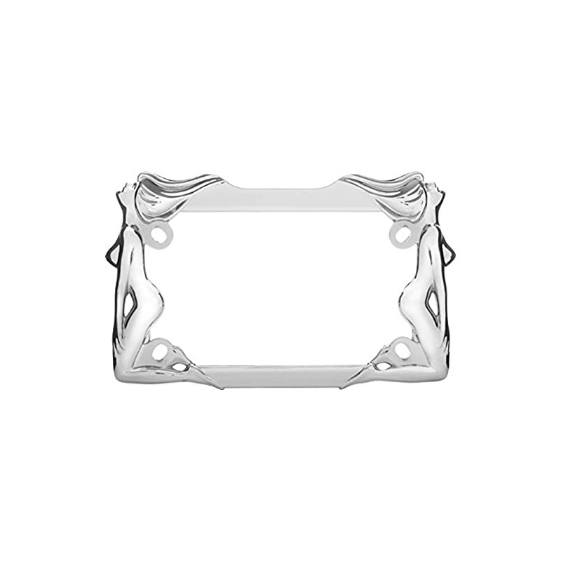 Cruiser Accessories 77930 MC Twins Motorcycle License Plate Frame, Chrome,