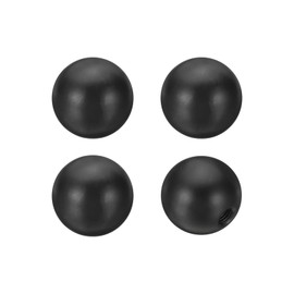 PATIKIL 25mm Lamp Shade Finial, 4 Pcs Lamp Finials Caps Knob 1/4-28 Inch Threaded Base Iron Solid Lamp Finial Decoration for Lamp Shade Table Floor Lamps, Black