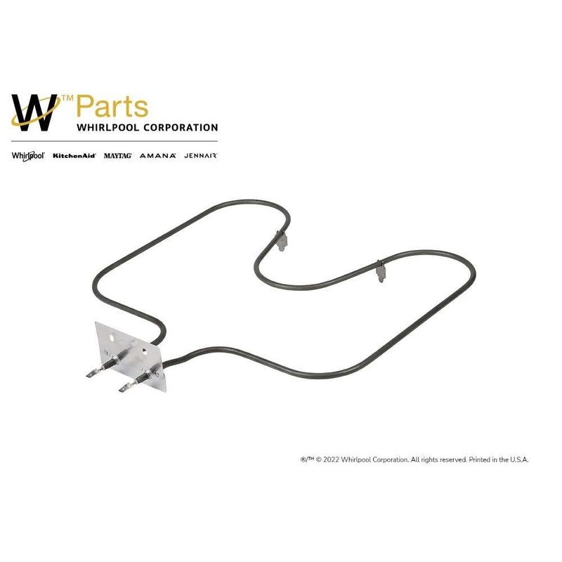 Whirlpool WPW10207397 OEM Oven Lower Bake Element, Chrome