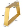 ALXEH 6 Inch Trapezoid Table Legs Gold, DIY Furniture Metal