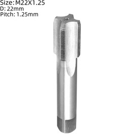 Burkit M22 X 1.25 Tap and Die Set, M22 x 1.25 Machine Thread Tap and Round Die Right Hand