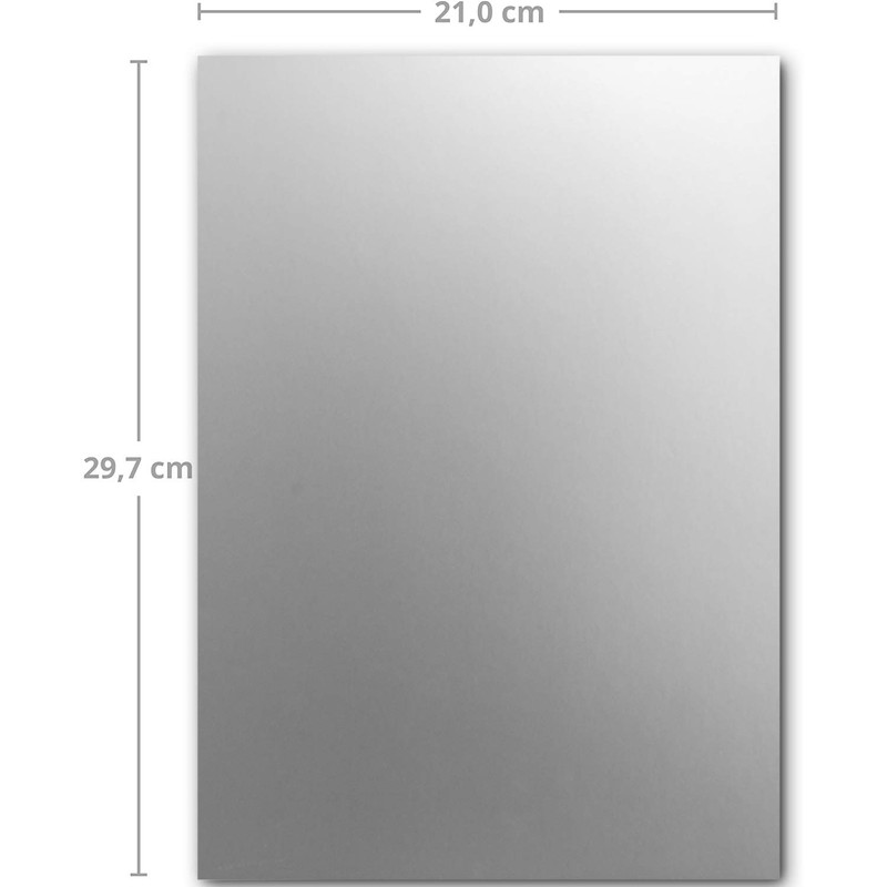 Silver Paper/DIN A4//Metallic Silver//Professional Quality Writing/90 g/m²/from Gustav Neuser Small