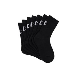 Champion Kids Crew Socks - 7 Pack, Black (7 Pack), Small