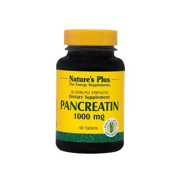 Nature's Plus Pancreatin 1000mg, 60 Tabs